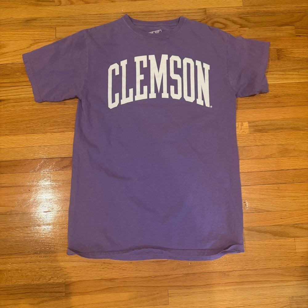Clemson Purple Short Sleeve Collegiate Tee M